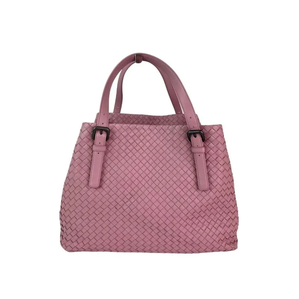 Bottega Venetta Nappa Intrecciato Large Seamless Rose Pink tote Bag